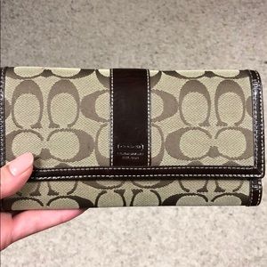 Coach Wallet with Checkbook Holder